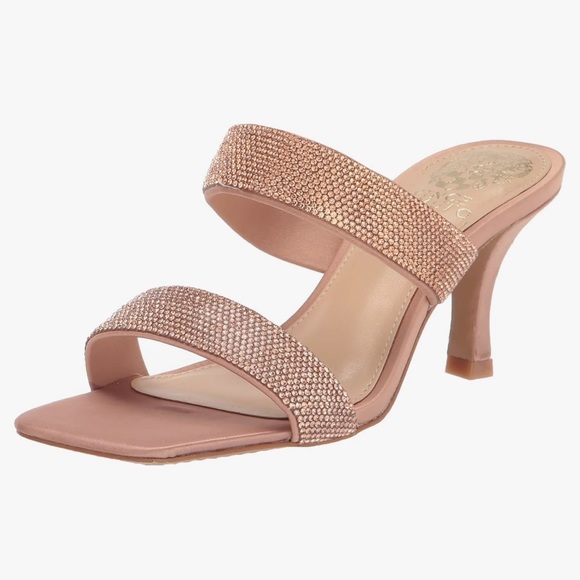 NEW Vince Camuto Aslee rose gold sandal, 7.5 - Picture 1 of 8